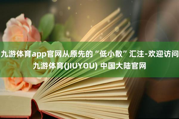 九游体育app官网从原先的“低小散”汇注-欢迎访问九游体育(JIUYOU) 中国大陆官网