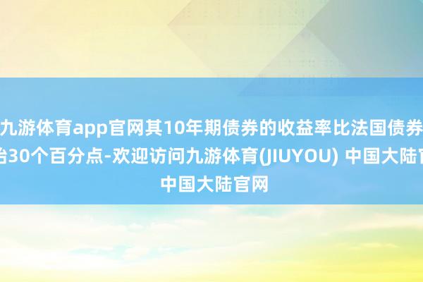 九游体育app官网其10年期债券的收益率比法国债券开始30个百分点-欢迎访问九游体育(JIUYOU) 中国大陆官网